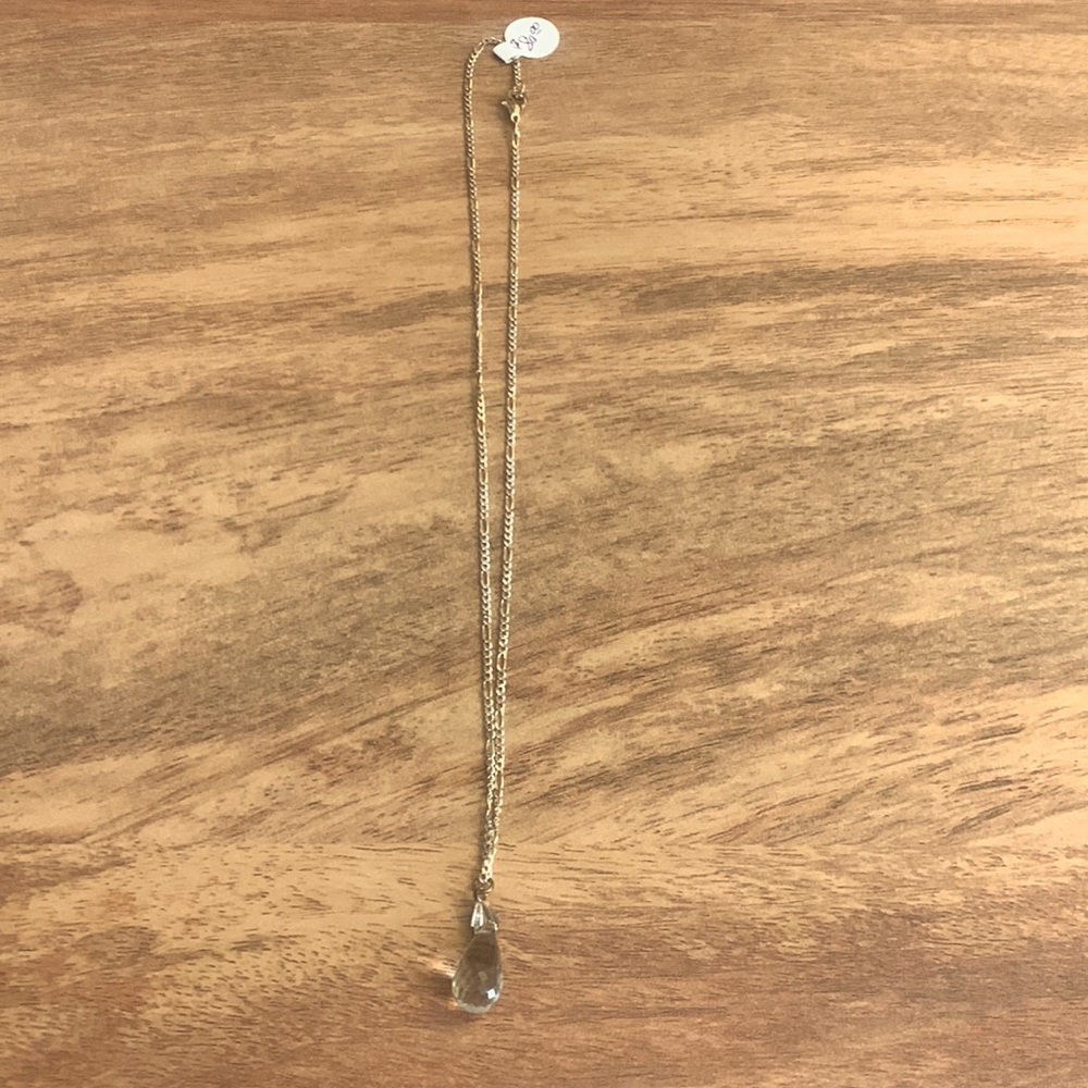 VINTAGE STERLING SILVER TEAR DROP NECKLACE. ITEM #55.